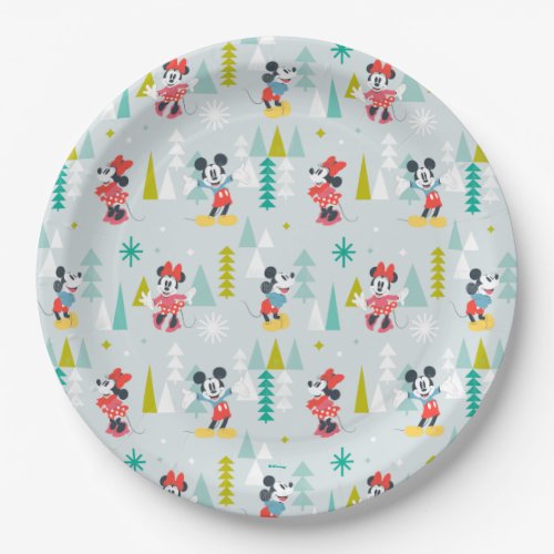 Holiday For All  Mickey  Minnie Christmas Paper Plates