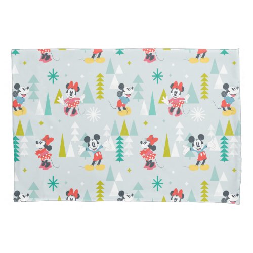 Holiday For All  Mickey  Minnie Christmas Pillow Case
