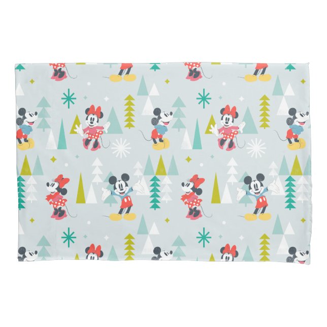 Holiday For All | Mickey & Minnie Christmas Pillow Case (Front)