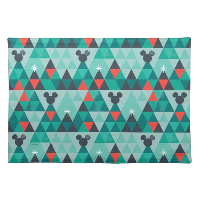 Holiday For All | Retro Christmas Pattern Cloth Placemat (Front)