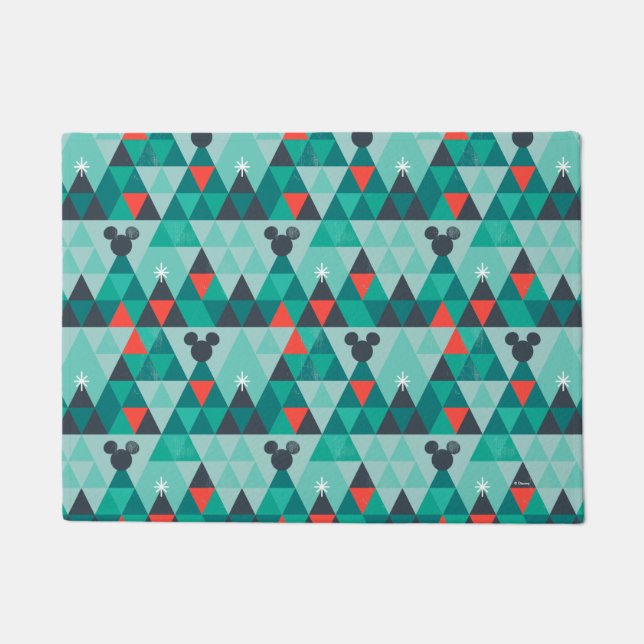 Holiday For All | Retro Christmas Pattern Doormat (Front)