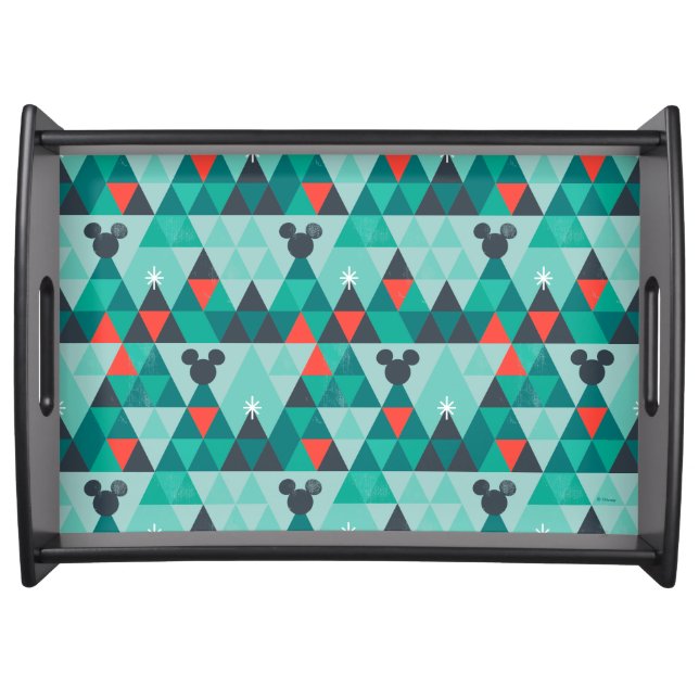 Holiday For All | Retro Christmas Pattern Serving Tray (Front)