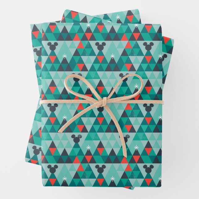 Holiday For All | Retro Christmas Pattern Wrapping Paper Sheets (In situ)