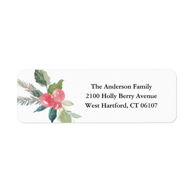Holiday Forest Address Labels (Front)