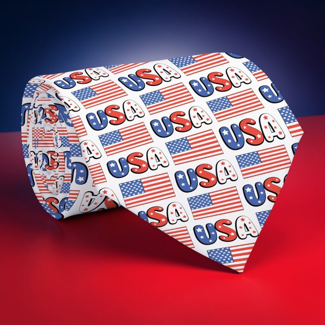 Holiday - Fourth of July Patriotic USA Necktie (Creator Uploaded)