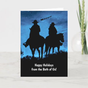 Holiday From the Both of Us Country Western Card