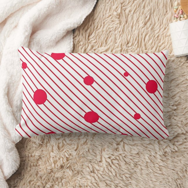 Holiday. Fun Red Lumbar/Accent Pillow (Blanket)
