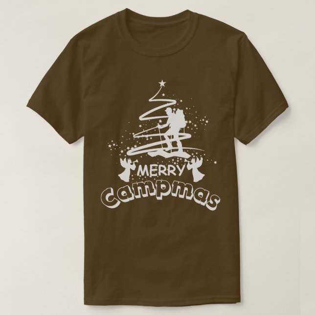 Holiday Funny Camping Lovers Merry Campmas   1  T-Shirt (Design Front)