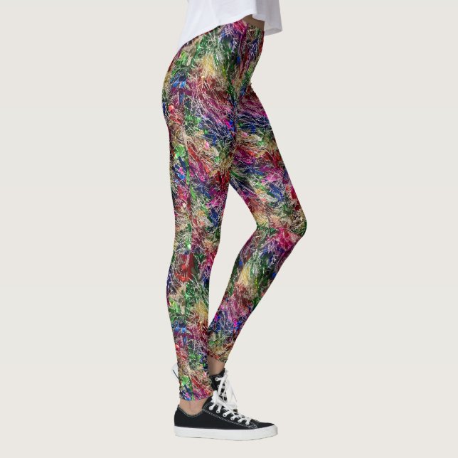 Holiday Garland Multi-Color Leggings (Right)