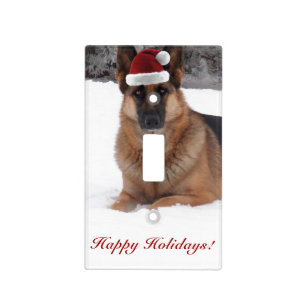 Holiday German Shepherd Light Switch Cover