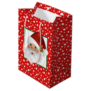 Holiday Gift Bag-Santa Medium Gift Bag