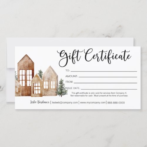 Holiday Gift Certificate