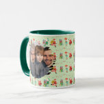 Holiday Gift Photo Mug, Santa Elf Christmas Photo Mug