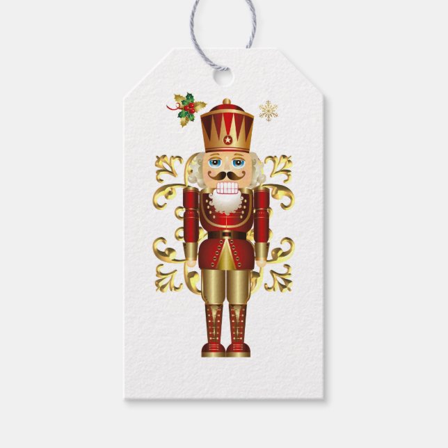 Holiday Gift Tag-Christmas Nutcracker  Tags (Front)