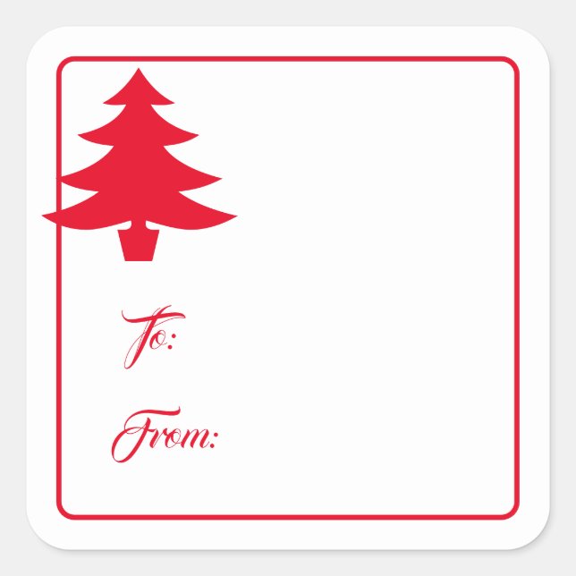 Holiday Gift Tag Stickers (Front)