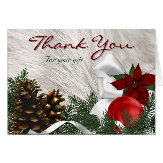Holiday Gift Thank You Cards Zazzle