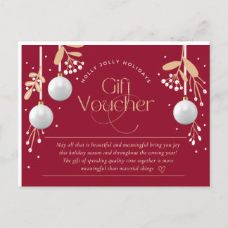 Holiday Gift Voucher