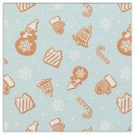 Holiday Gingerbread Cookie Pattern Fabric