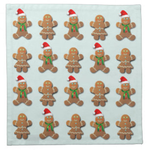 Holiday Gingerbread Cookies Cloth Napkin