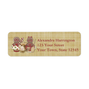 Holiday Gingerbread Cookies Label
