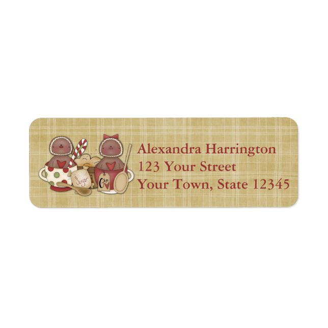 Holiday Gingerbread Cookies Label (Front)
