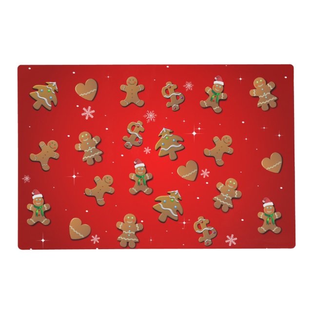 Holiday Gingerbread Cookies Placemat (Front)