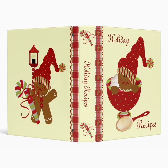Holiday Gingerbread Recipe Binder (Background)