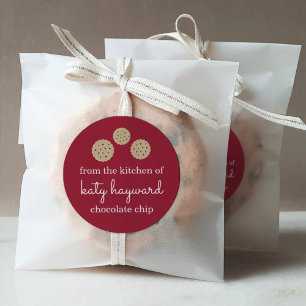 Holiday Gingersnap Personalized Cookie Classic Round Sticker