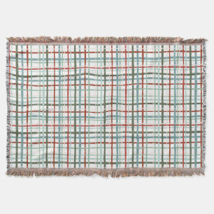 Holiday Gingham - Peaceful Throw Blanket