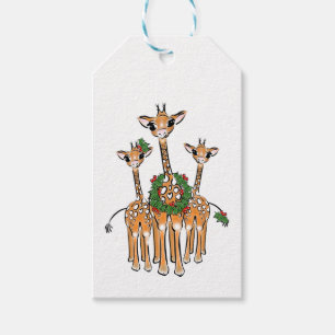 Holiday Giraffe Gift Tags