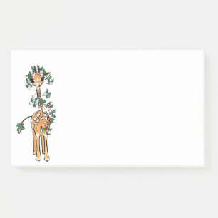 Holiday Giraffe - Holly garland Post-it Notes