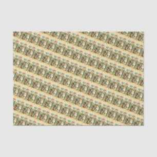 Holiday Girl & Vintage Easter Bunny Tissue Paper
