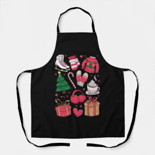 Holiday Girls Cute Costume Funny Christmas Apron