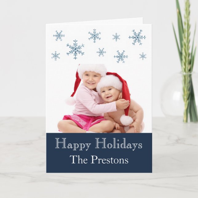 Holiday Glamour Blue Card (Front)