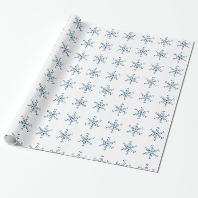 Holiday Glamour Wrapping Paper - white (Unrolled)