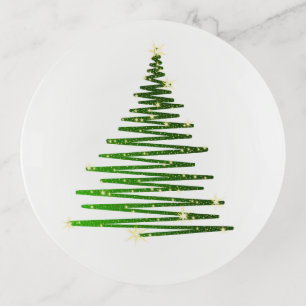 Holiday Glass Trinket Dish