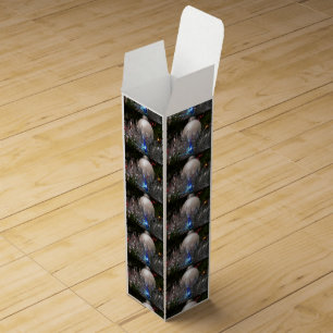 Holiday glitter wine box