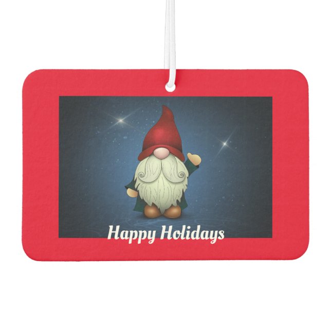 Holiday Gnome Air Freshener (Front)