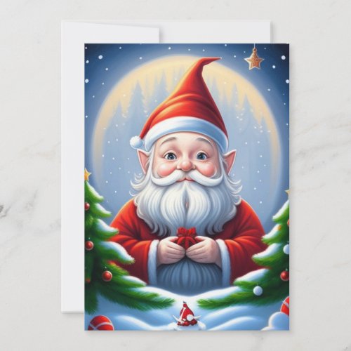 Holiday Gnome Flat Holiday Card