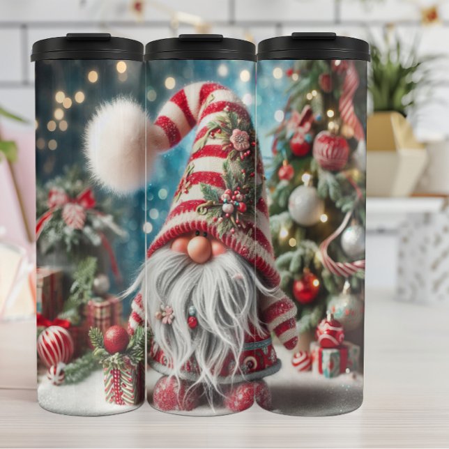 Holiday Gnome with Christmas Presents Thermal Tumbler (Creator Uploaded)