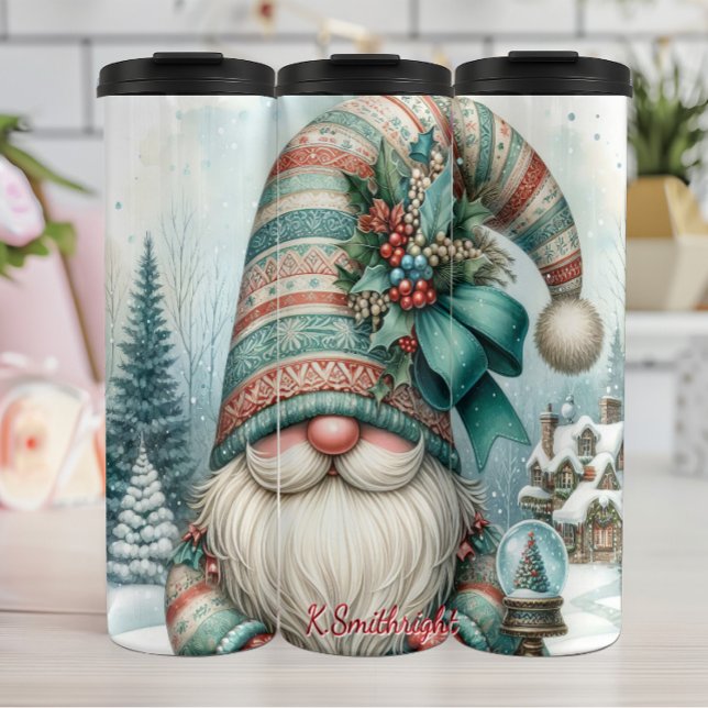 Holiday Gnome with Long Hat Thermal Tumbler (Creator Uploaded)