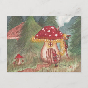 Holiday Gnomes and Mushroom Home