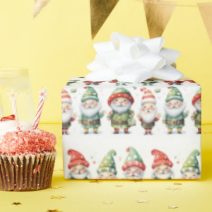 Holiday Gnomes Christmas Clothes Wrapping Paper