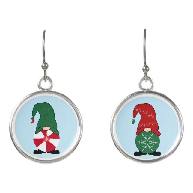 Holiday Gnomes Earrings (Front)
