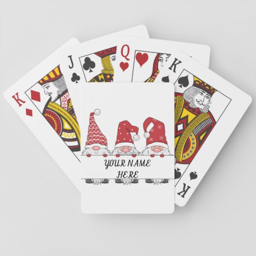 HOLIDAY GNOMES PLAYING CARDS