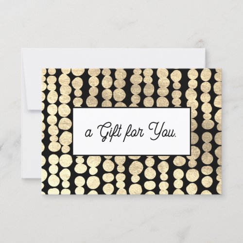 Holiday Gold Salon Spa Gift Certificate