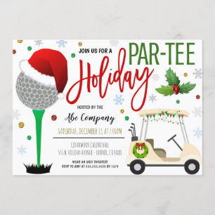 Holiday Golf Party Invitation