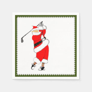 Holiday Golf Party Napkins