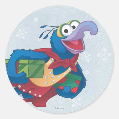 Holiday Gonzo Classic Round Sticker