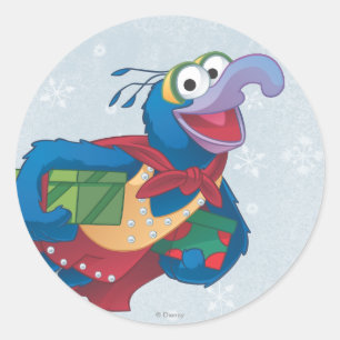 Holiday Gonzo Classic Round Sticker